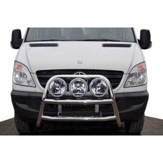 Pare-buffle haut WT018 (inox) Mercedes Sprinter W906 2006–2018 photo 1