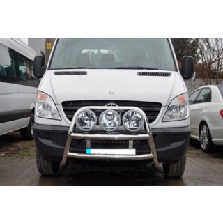 Pare-buffle haut WT018 (inox) Mercedes Sprinter W906 2006–2018 photo 2