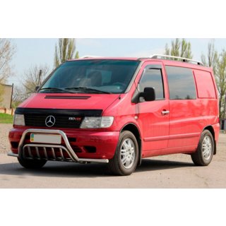 Pare-buffle avec moustaches WT002 Plus (inox) Mercedes Vito W638 1996-2003 photo 2
