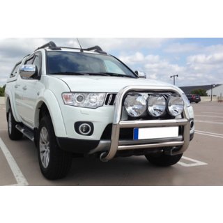 Pare-buffle WT018 (Inox) Mitsubishi L200 2006-2015 photo 1