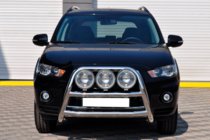 Mitsubishi Outlander 2006-2012 Pare-buffles WT018 (2010-2012, inox) photo 1