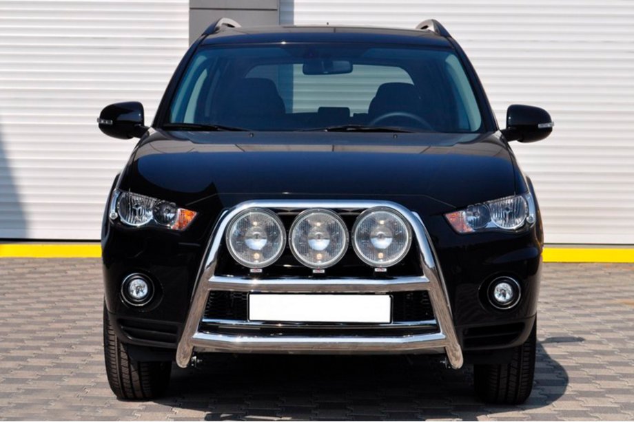 Mitsubishi Outlander 2006-2012 Pare-buffles WT018 (2010-2012, inox) Image