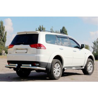 Protection arrière AK003-Special (2 pcs, inox) Mitsubishi Pajero Sport 2008-2015 photo 3