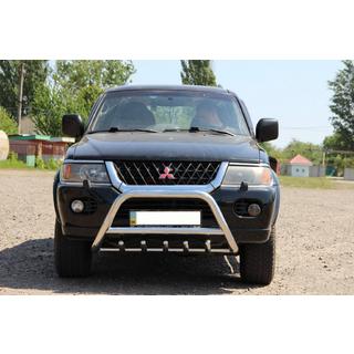Pare-buffle WT003 (Inox) Mitsubishi Pajero Sport 1996-2007 photo 4