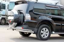 Mitsubishi Pajero Wagon IV 2006-2021 Arceau Arrière AK003 Double (Inox) photo 3