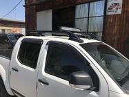 Nissan Navara 2006-2015 Barres de toit avec barres transversales (2 pcs, Noir) photo 5