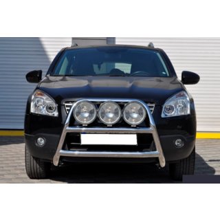 Pare-buffle WT018 (Inox) Nissan Qashqai 2007-2010 photo 1