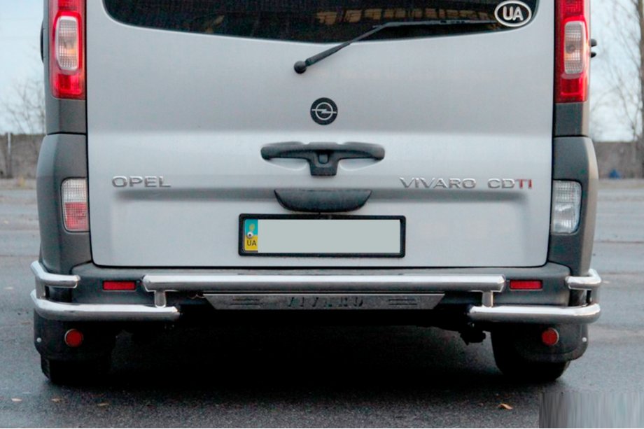 Nissan Primastar 2002-2014 Protection Arrière AK-Special (Inox) Photo 3