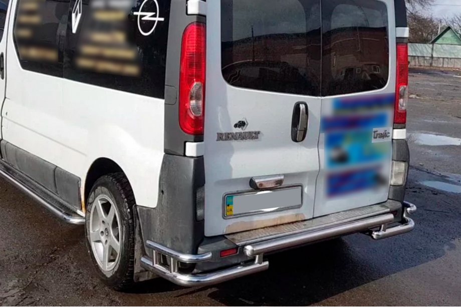 Nissan Primastar 2002-2014 Protection Arrière AK-Special (Inox) Photo 6
