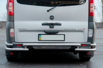 Opel Vivaro 2001–2015 Protection Arrière AK-Special (Inox) photo 3