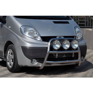 Pare-buffle WT018 (Inox) Opel Vivaro 2001–2015 photo 1