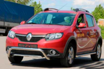 Renault Sandero 2013-2022 Arceau Avant WT007 (Inox) photo 3
