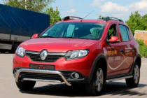 Renault Sandero 2013-2022 Arceau Avant WT007 (Inox) photo 2