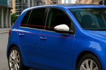 Volkswagen Golf 6 2008-2014 Moulures de Vitres (4 pcs, Inox) OmsaLine - Inox Italien photo 2