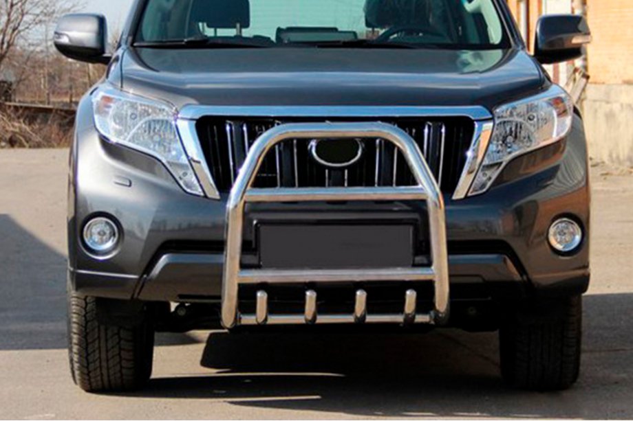 Toyota Land Cruiser Prado 150 2009-2023 Pare-buffle QT007 (Inox) Image