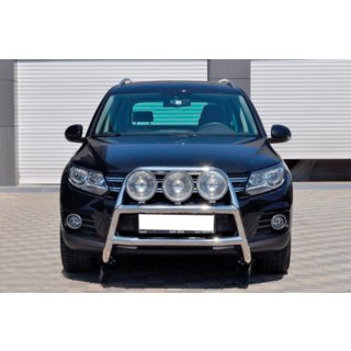 Pare-buffle WT018 (Inox) Volkswagen Tiguan 2007-2016 photo 2