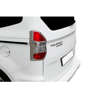 Caches chromés pour feux arrière (2 pcs, plastique) Ford Courier 2014-2023 photo 1