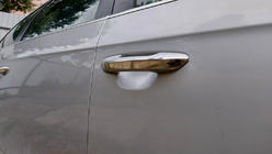 Volkswagen Passat B6 2006-2012 Couvre-poignées de porte plats chromés (4 pcs, inox) photo 3