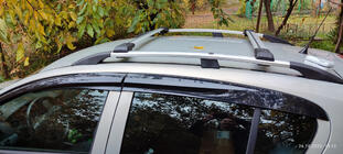 Opel Astra H 2004-2013 Barres de toit pour barres longitudinales standards verrouillables (2 pcs) Gris photo 1