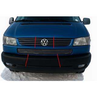 Caches de grille de pare-chocs Capot incline (4 pcs, inox) Volkswagen T4 Caravelle/Multivan 1990–2003 photo 1