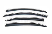 Volkswagen Jetta 2011-2018 Déflecteurs de vitres avec bande chromée (4 pcs, Niken) photo 3