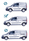 Renault Kangoo 2008–2020 Barres de toit d'origine avec barres transversales (empattement court) photo 14