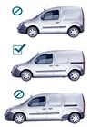 Renault Kangoo 2008–2020 Barres de toit d'origine avec barres transversales (empattement court) photo 14