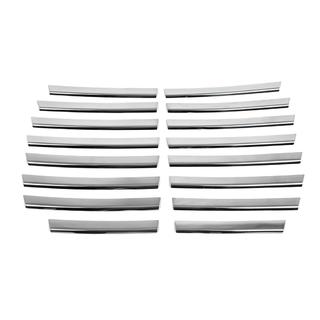 Baguettes chromées pour calandre (inox) Dodge Nitro 2006-2011 photo 3