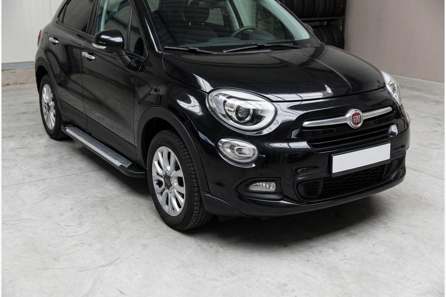 Fiat 500X 2014-2024 Marchepieds Latéraux Line (2 pcs, Aluminium) Image