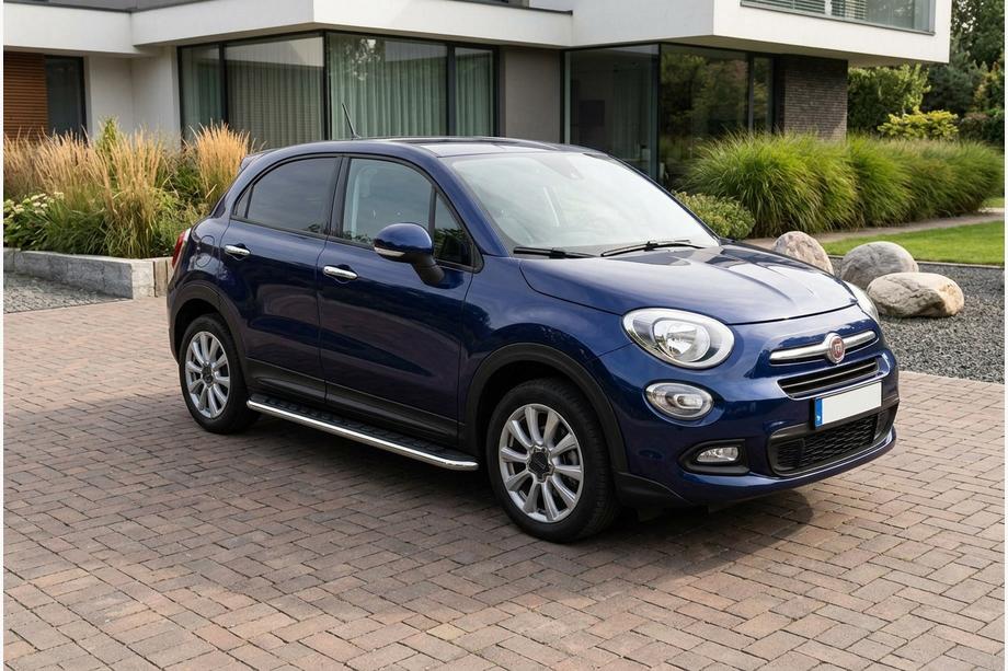 Fiat 500X 2014-2024 Marchepieds Latéraux Maydos V1 (2 pcs, Aluminium & Inox) Image