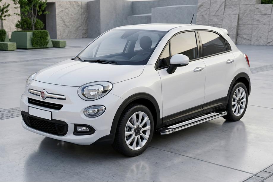 Fiat 500X 2014-2024 Marchepieds Latéraux Rainbow (2 pcs, Aluminium) Image