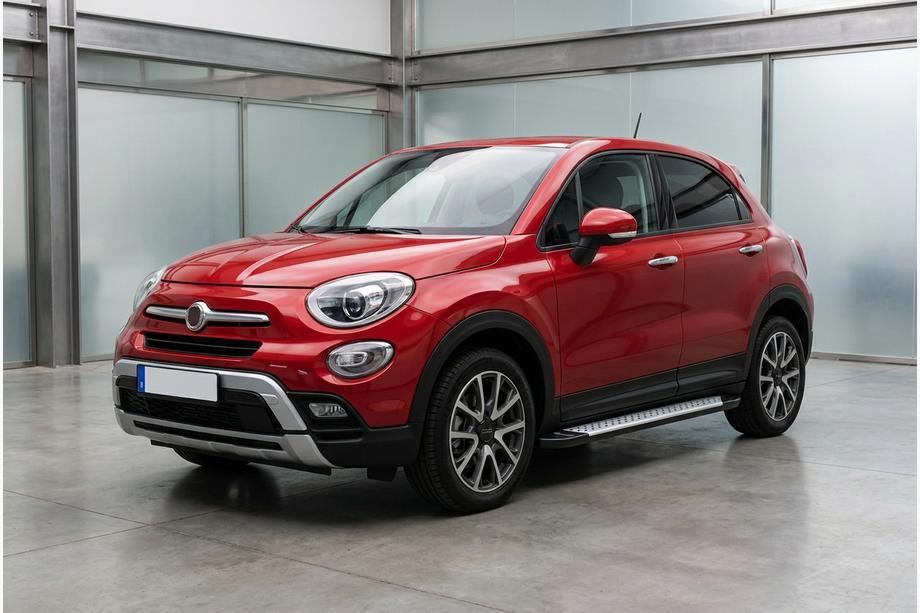 Fiat 500X 2014-2024 Marchepieds latéraux Allmond Grey (2 pcs, aluminium) Image