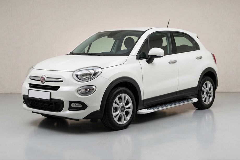 Fiat 500X 2014-2024 Marchepieds Latéraux Allmond White (2 pcs, Aluminium) Image