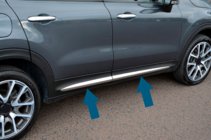 Fiat 500X 2014-2024 Moulures de porte chromées (4 pcs) photo 2