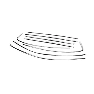 Contour complet de vitres en acier inoxydable photo 3