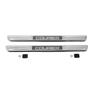 Seuils de porte lumineux (2 pcs, inox) Ford Courier 2014-2023 photo 4