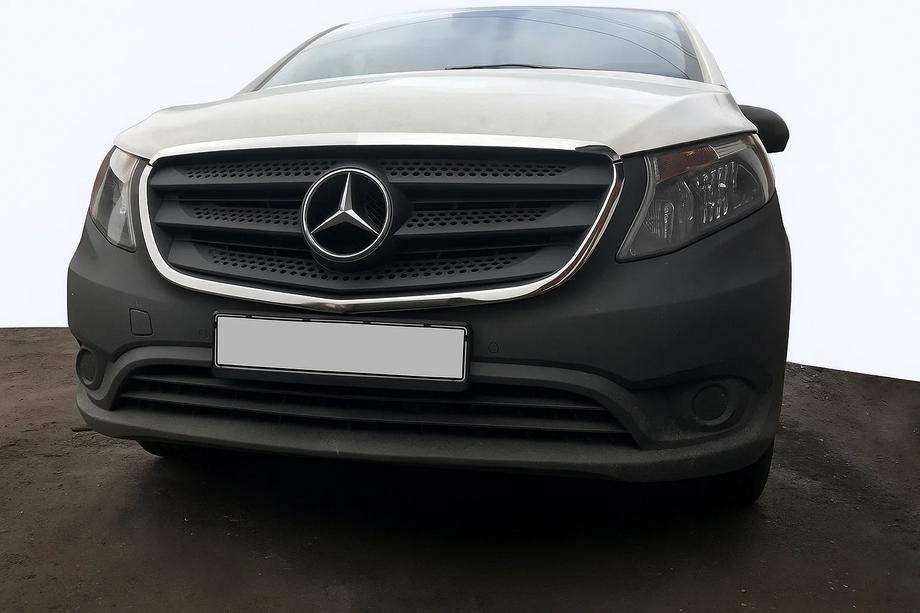 Mercedes Vito/V-class W447 2014- Encadrement de calandre (2 pcs, inox) Image