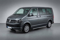 Volkswagen T6 2015-2024 Marchepieds Latéraux Maya (2 pcs, Aluminium) Empattement Long photo 1