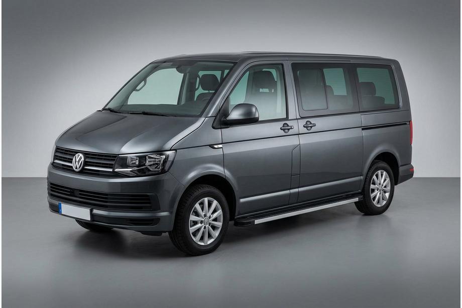 Volkswagen T6 2015-2024 Marchepieds Latéraux Maya (2 pcs, Aluminium) Empattement Long Image