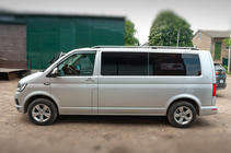 Volkswagen T6 2015-2024 Barres de toit CROWN (gris mat) photo 3