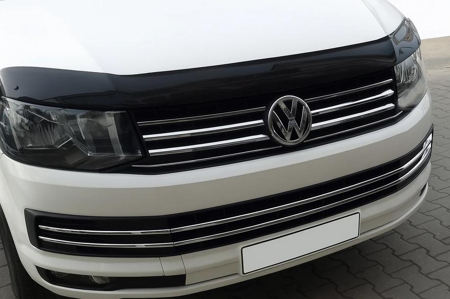 Volkswagen T6 2015-2024 Couvre-grille de pare-chocs 2015-2019 (6 pcs, inox) Image