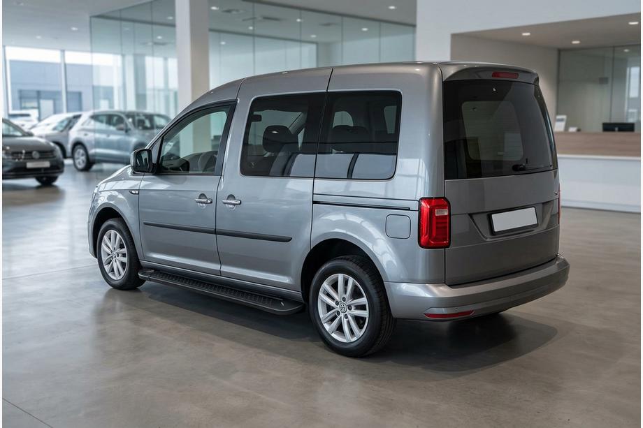 Volkswagen Caddy 2015-2020 Marchepieds Latéraux Allmond Black (2 pcs, Aluminium) Image
