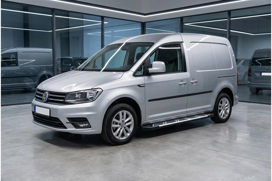 Volkswagen Caddy 2015-2020 Marchepieds Latéraux Sunrise (2 pcs, Aluminium) Empattement Maxi Image