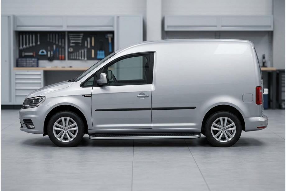 Volkswagen Caddy 2015-2020 Marchepieds Latéraux Tayga Grey (2 pcs, Aluminium) Image