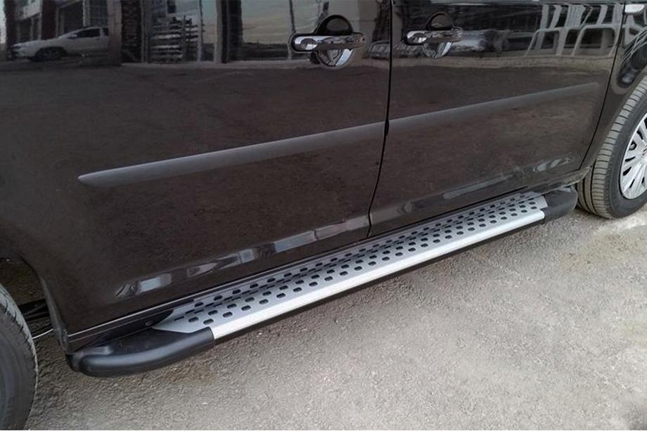 Volkswagen Caddy 2015-2020 Marchepieds latéraux Allmond Grey (2 pcs, aluminium) Image