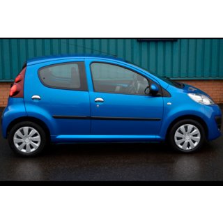 Couvre-poignées de porte en acier inoxydable Citroen C-1 2005-2014 photo 1
