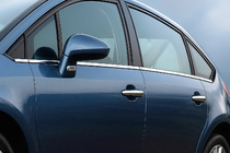 Citroen C-4 2004-2010 Encadrement de Vitres Inox Berline, OmsaLine - Acier Inoxydable Italien photo 1
