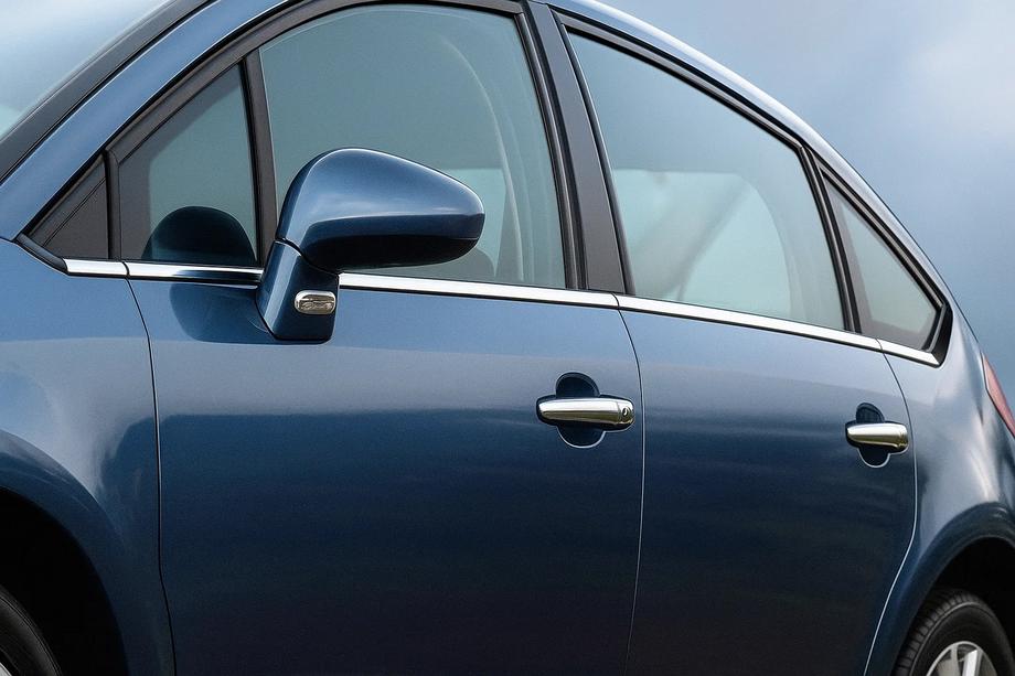 Citroen C-4 2004-2010 Encadrement de Vitres Inox Berline, OmsaLine - Acier Inoxydable Italien Image