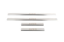 Chevrolet Aveo T250 2005-2011 Seuils de porte inox Carmos (4 pcs) photo 2