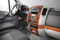 Mercedes Sprinter W906 2006–2018 Kit de garnitures de tableau de bord (Meric, 19 pièces) Aluminium photo 1